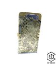 Benzin Messingfeuerzeug handgefertigt Messing Drache  "lighter brass dragon"