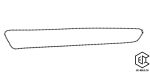 Kugelkette, Edelstahl, schwarz, 1000 mm